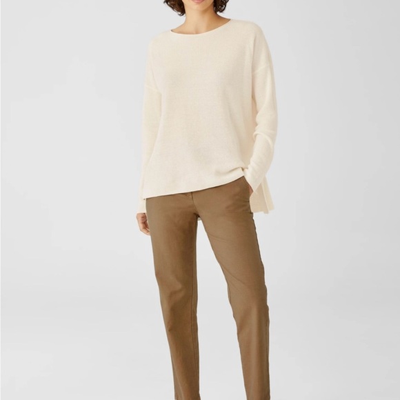 Eileen Fischer Womens Crew Neck organic Linen small - Picture 2 of 11